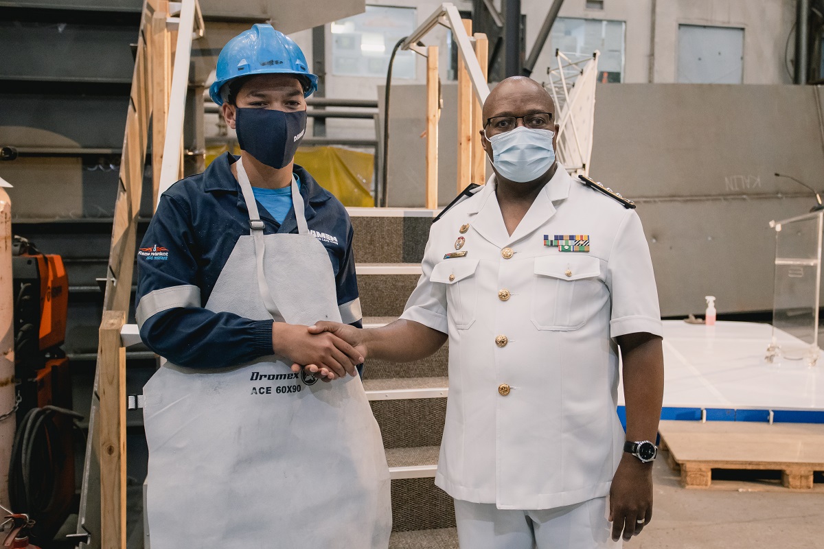 4 Keel laying for third South African Navy Vessel MMIPV 5